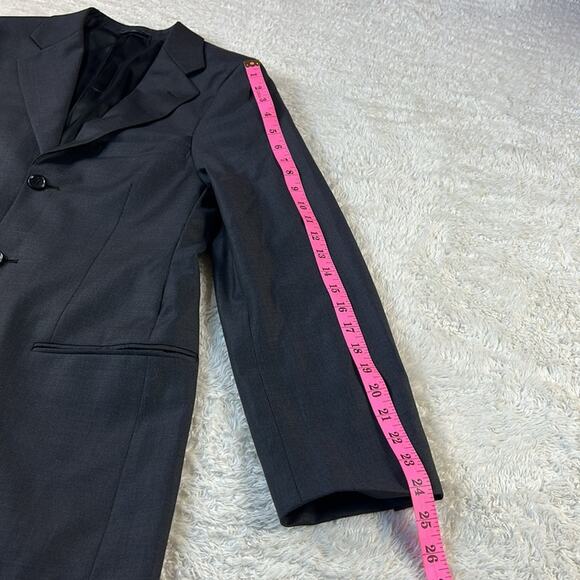 Naldini Italian hand tailored suit super 150 wool 30x28 Short - Picture 5 of 15